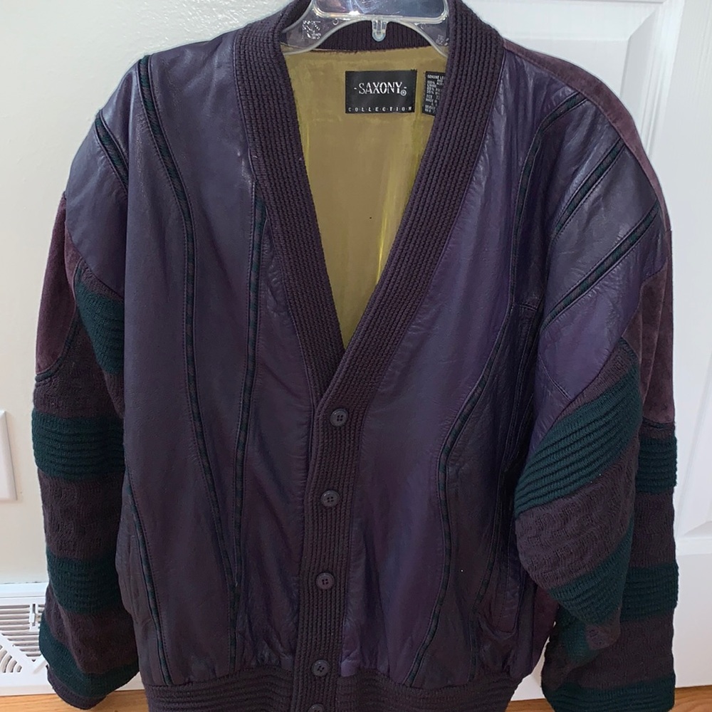 Men’s Saxony Collection Leather Jacket XL